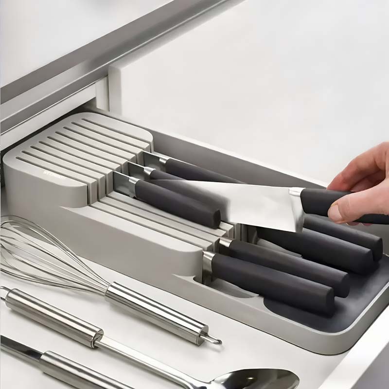 Food Storage Cabinet For Kitchen - 実用的な引き出し式ナイフ収納ボックス - キッチンアクセサリー - キッチン用品収納ラック -