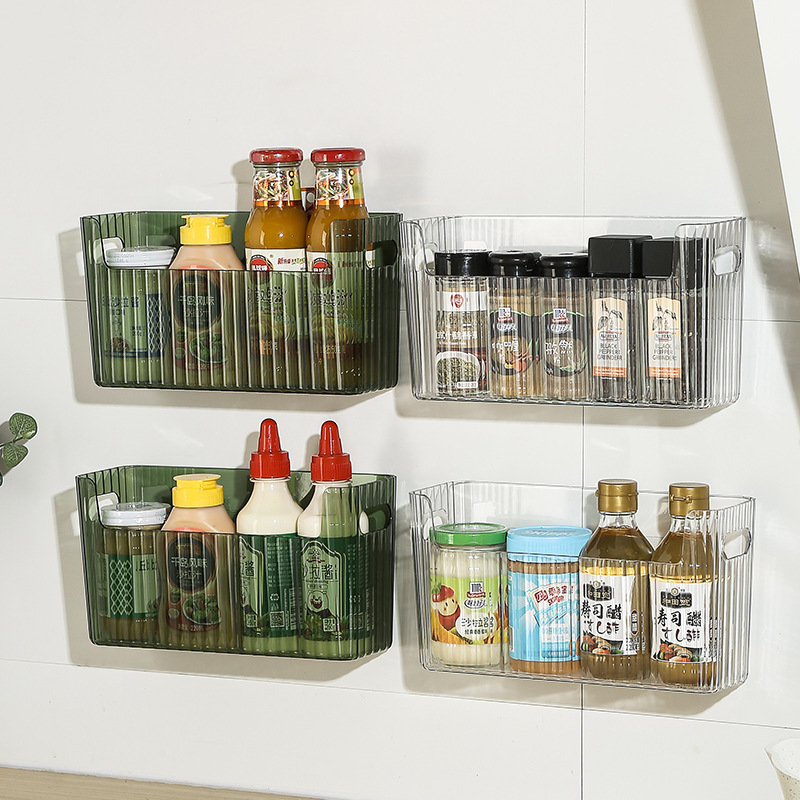 Food Storage Cabinet For Kitchen - 自己粘着式冷蔵庫収納ボックス大容量キッチンオーガナイザー多用途コンテナ家庭用省スペースオーガナイザー