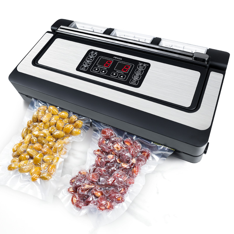 Food Storage Vacuum Sealer Machine - キッチン真空食品保存シーラー液晶ディスプレイ食品保存家庭用自動シーリングマシン