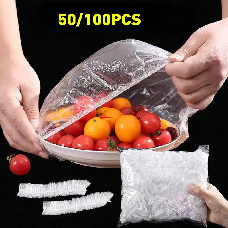 Food Storage Tupperware - 再利用可能な使い捨て食品カバープラスチックラップ耐久性のある弾性食品蓋ボウル用弾性プレートカバーキッチン食品セーバーバッグ