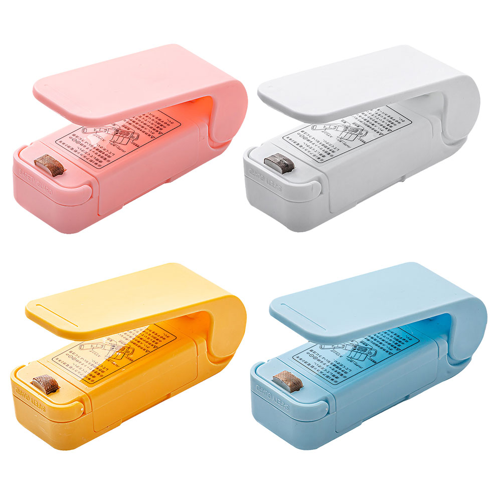 Food Storage Vacuum Sealer Machine - 加熱シーラー ハンドヘルド ビニール袋シーリングクリップ ハンドプレス保存袋シーラー 2スピード調整可能 キャンプ旅行用