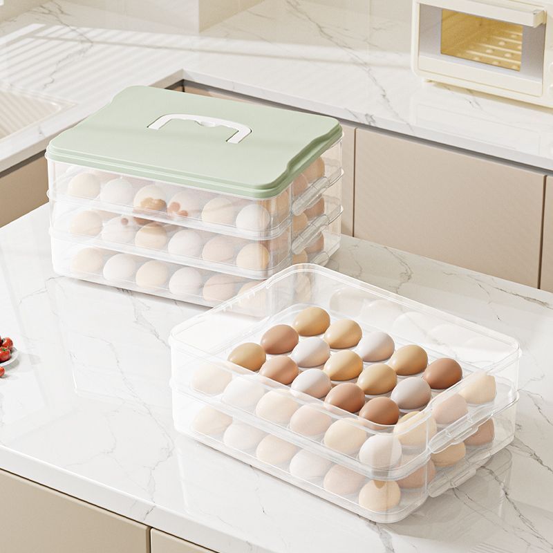 Food Storage In The Kitchen - 卵収納ボックス 冷蔵庫専用 食品グレード 鮮度保持ボックス キッチン収納整理ツール 卵ラックホルダー
