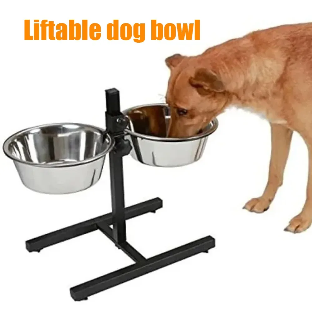 Storage Tips For Food - ペット用ウォーターボウル ステンレス製 高さ調節可能 犬用ボウル 高床式ペットフィーダー 4つの滑り止め足付き