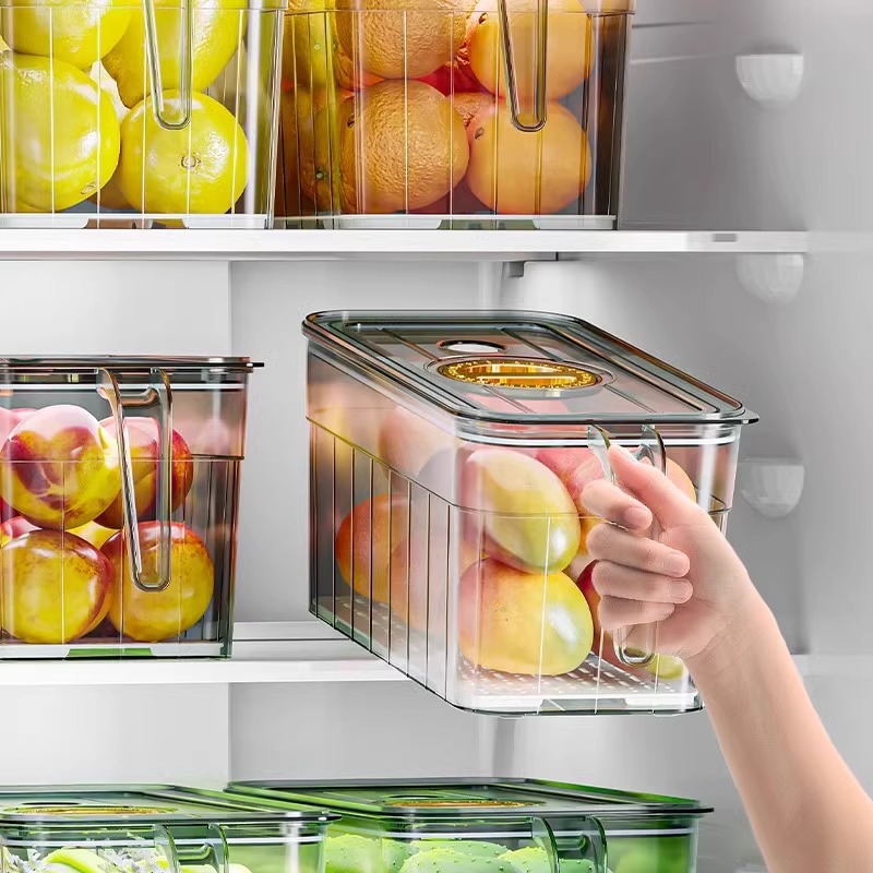 Food Storage Ideas - 冷蔵庫整理収納ボックス、卵、果物、野菜、食品グレードの収納小分け鮮度保持ボックス