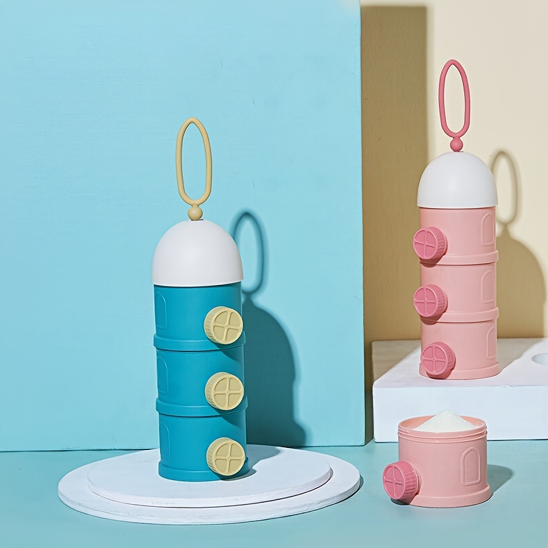 Food Storage Essentials - ポータブルな子供用粉ミルク収納ボックス、かわいいデザイン、BPAフリーのPP素材、子供に不可欠、ギフトに最適