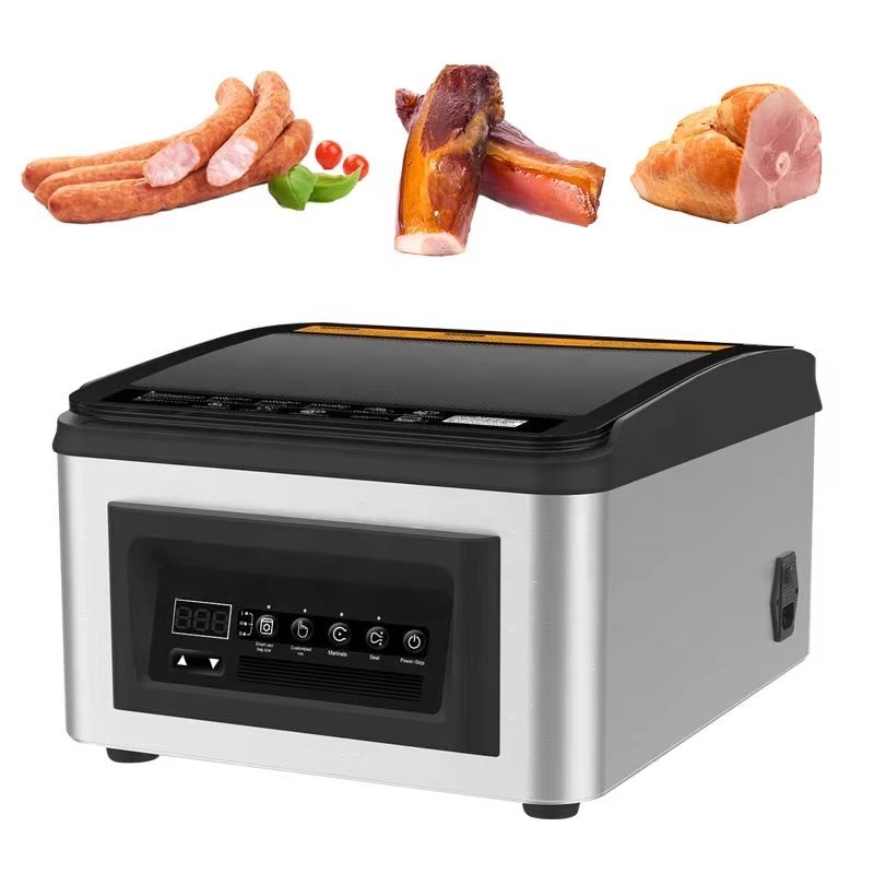 Food Storage Vacuum Sealer Machine - 卓上電気真空シーラーマシン 110V 220V 家庭用キッチン小規模ビジネス用 乾湿食品保存袋シーリング