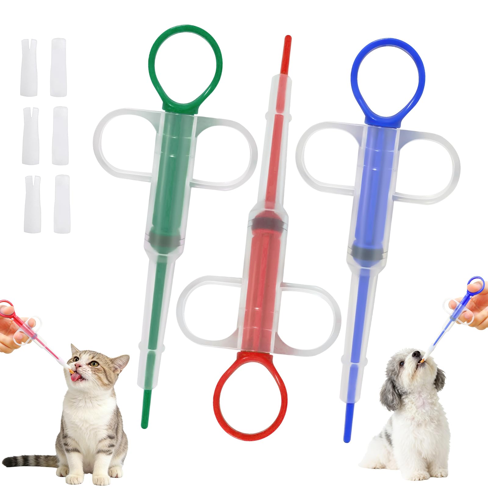 Storage Tips For Food - BPAフリー ソフトシリコンチップ ピルシューター 透明チューブ 二重目的 ペット用薬注射器