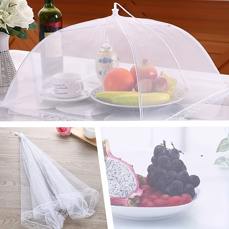 家庭料理用折りたたみ式メッシュフードカバー、防虫、白、蚊、テ - Food Storage Tupperware のレビューと価格