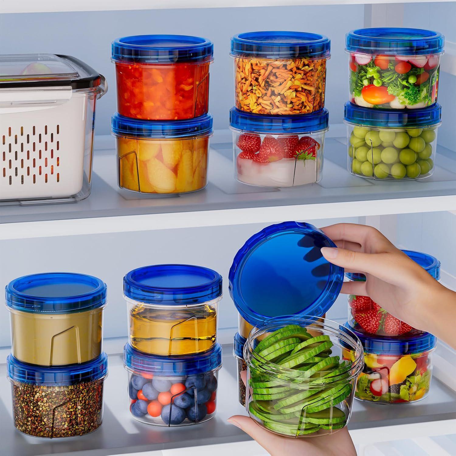 冷凍庫用食品保存容器 6個入り 16オンス 漏れ防止 積み重 - Food Storage In The Kitchen のレビューと価格