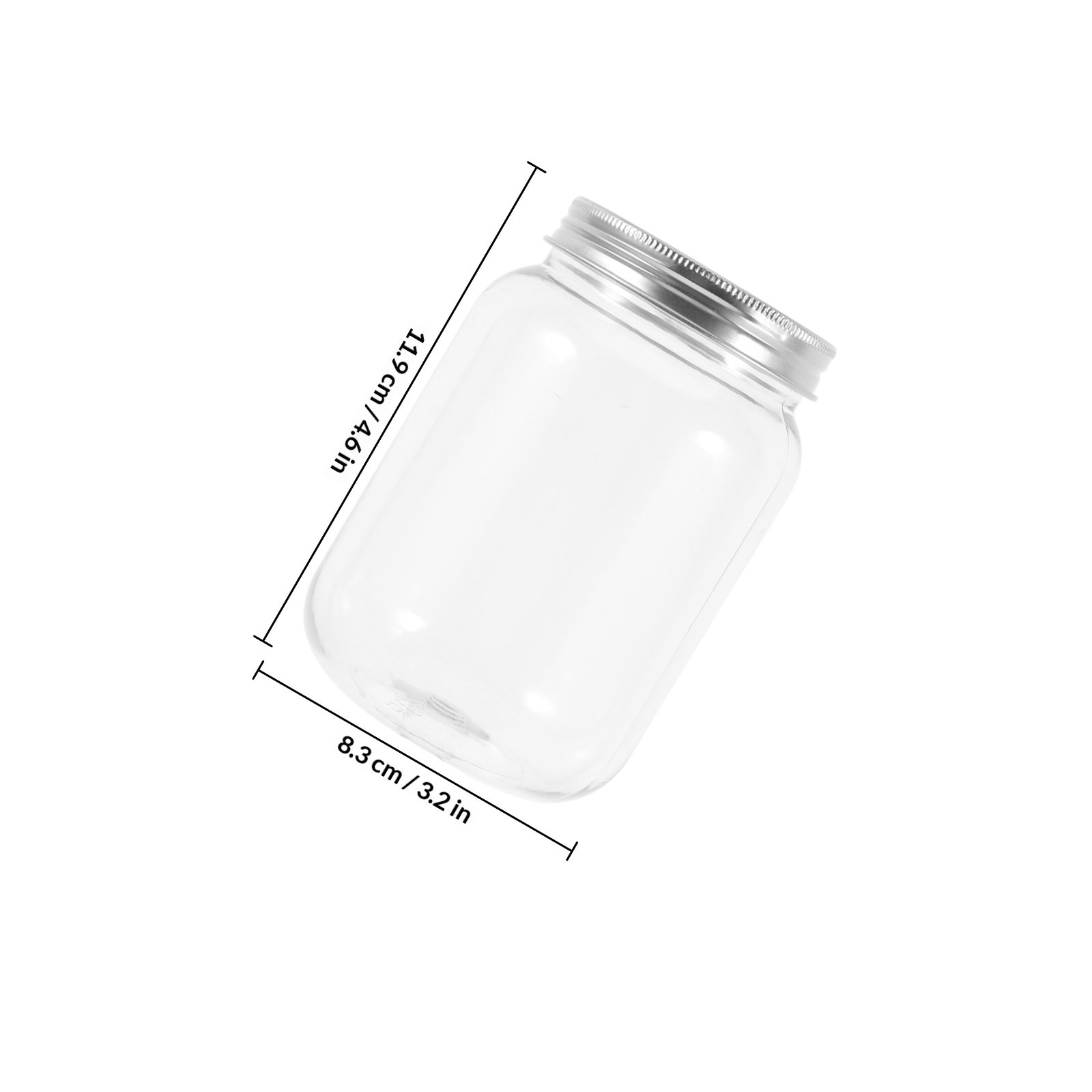 4個入り透明プラスチックジャー、気密蓋付き、キッチン収納用、 - Food Storage In The Kitchen のレビューと価格