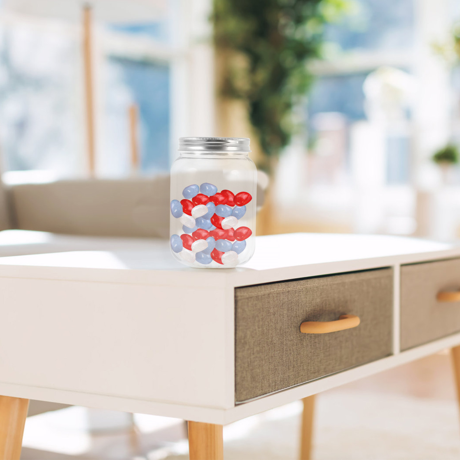 4個入り透明プラスチックジャー、気密蓋付き、キッチン収納用、 - Food Storage In The Kitchen のレビューと価格
