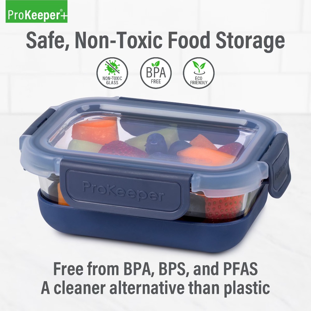 2パック 1.6カップ ガラス製食品保存容器 滑り止めシリコ - Storage Food Prep のレビューと価格