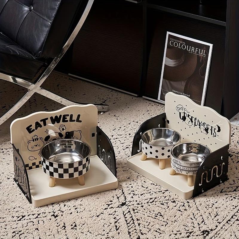 猫と犬用のペット用給餌テーブル、食べ物のこぼれを防ぎ、組み立 - Storage Tips For Food のレビューと価格