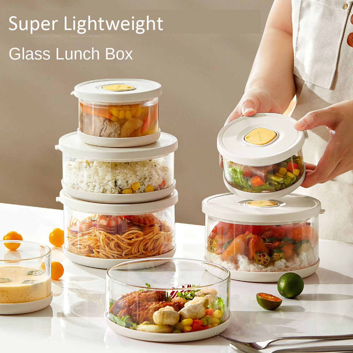 ガラス製保存容器セット、気密性、耐熱性、ランチボックス、食品 - Food Storage Tupperware のレビューと価格