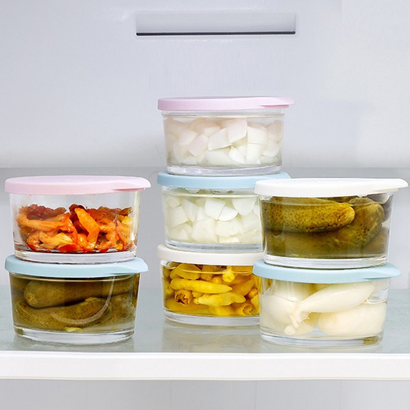 ● 電子レンジ対応丸型食品保存容器高硼珪酸ガラスピクルス密封 - Food Storage Vegetables のレビューと価格