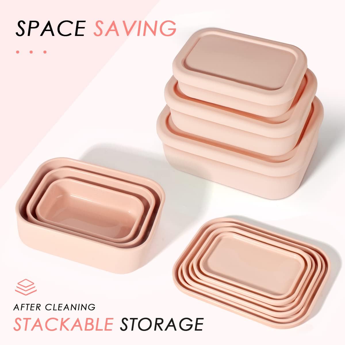 シリコン弁当箱ランチコンテナ、YONGHAO漏れ防止ランチコ - Food Storage Tupperware のレビューと価格