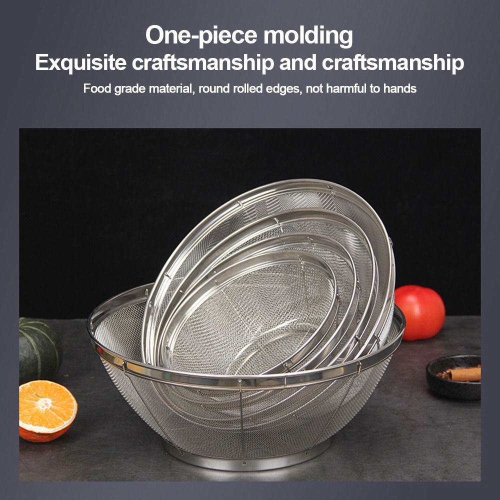 ステンレス製の細かいメッシュストレーナー、多機能セルフドレー - Food Storage Vegetables のレビューと価格