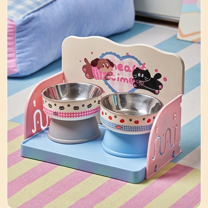 猫と犬用のペット用給餌テーブル、食べ物のこぼれを防ぎ、組み立 - Storage Tips For Food のレビューと価格