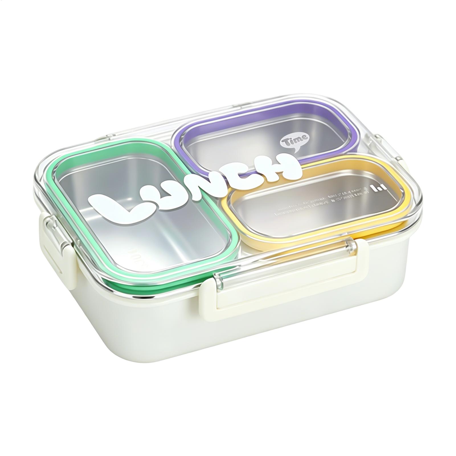 ステンレス製ランチボックス分割漏れ防止学校子供用スナックボッ - Food Storage Cabinet For Kitchen のレビューと価格