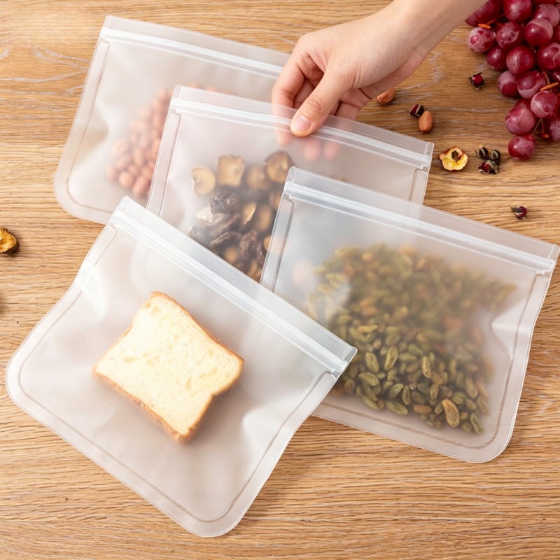シリコン製食品保存容器 再利用可能な食品保存袋 ランチバッグ - Food Storage Tupperware のレビューと価格