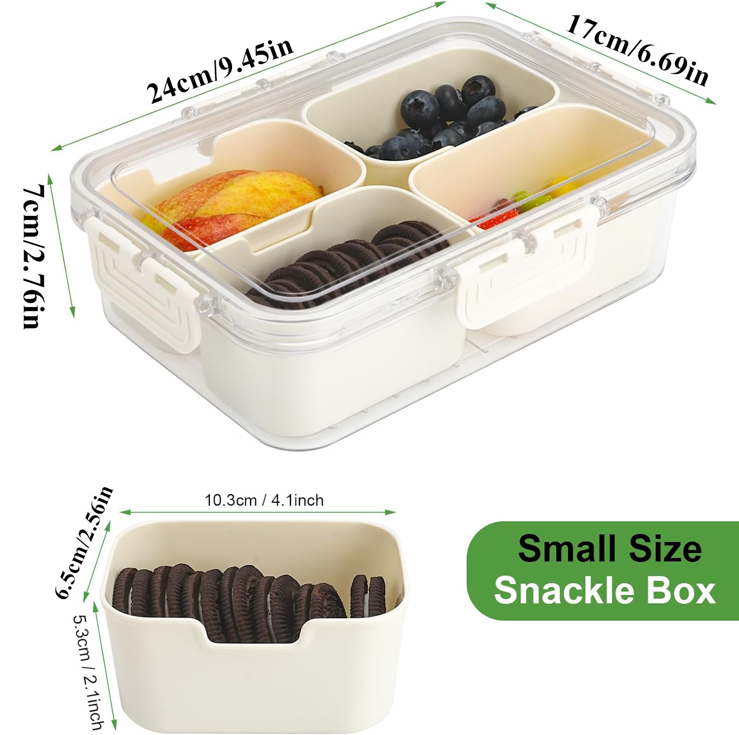 ポータブル食品保存箱、スナック収納ボックス、蓋付き4つのコン - Food Storage Ideas のレビューと価格