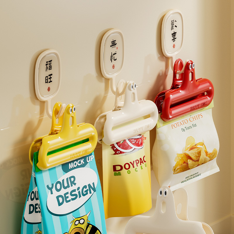 1/4サイズの漫画風シーリングクリップ、防湿スナック固定クリ - Food Storage Essentials のレビューと価格