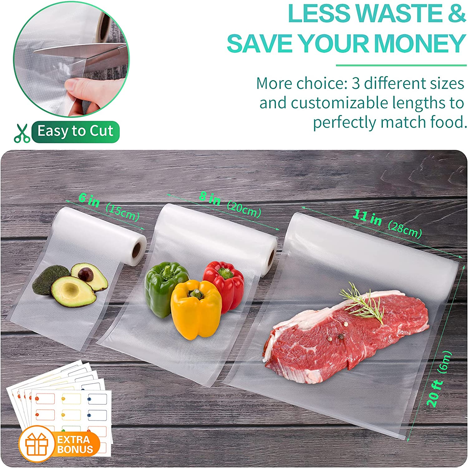 キッチンバッグ 真空食品用 真空シーラーバッグ ソウヴィッド - Food Storage Vacuum Sealer Machine のレビューと価格