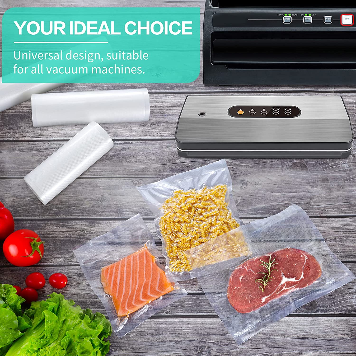 キッチンバッグ 真空食品用 真空シーラーバッグ ソウヴィッド - Food Storage Vacuum Sealer Machine のレビューと価格