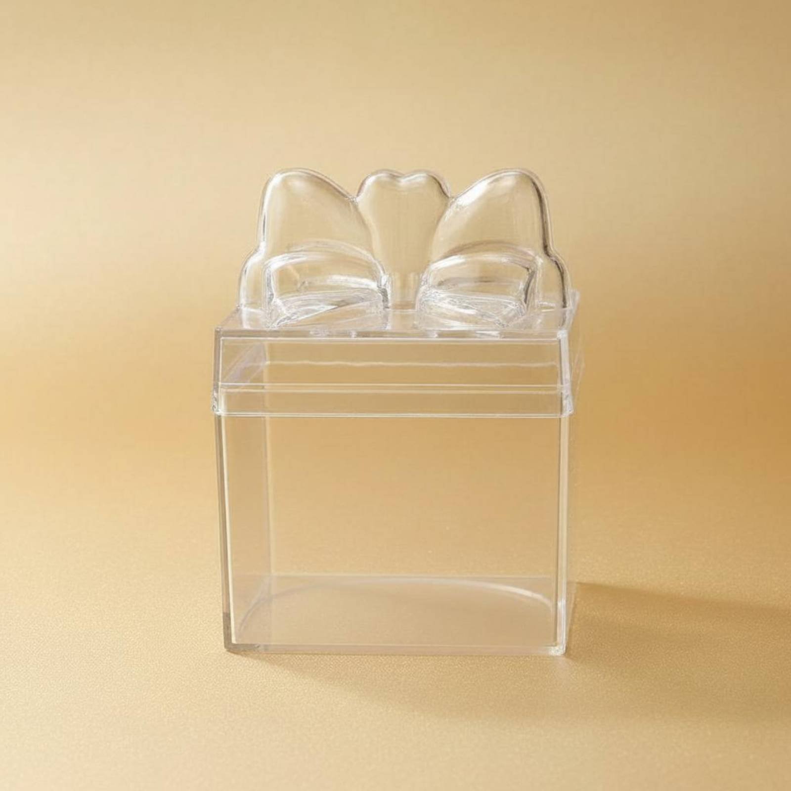 透明プラスチック製キャンディボックス、リボン付き多目的透明キ - Food Storage Usa のレビューと価格
