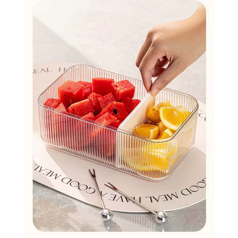 積み重ね可能なプラスチック製長方形PET冷蔵庫オーガナイザー - Food Storage Vegetables のレビューと価格