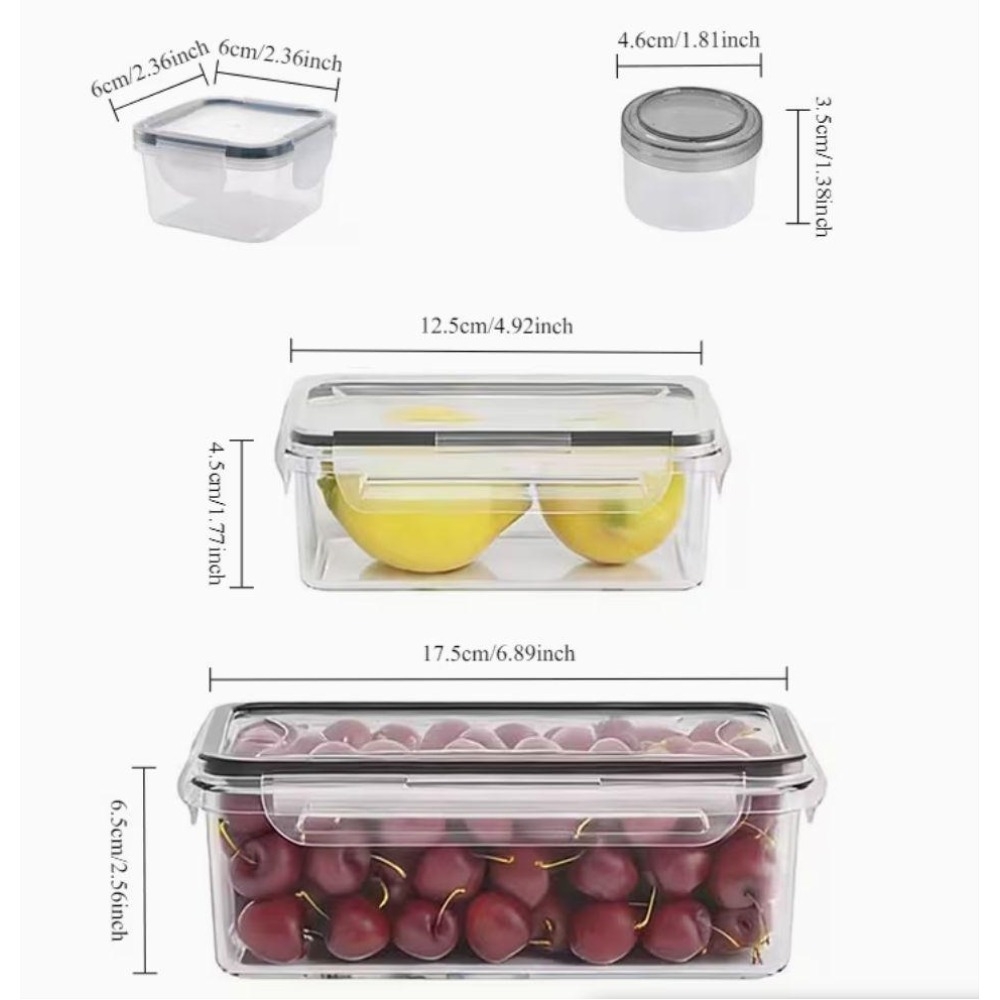 4個セット 透明食品保存容器 スナップ蓋付き、果物、野菜、パ - Food Storage Vegetables のレビューと価格