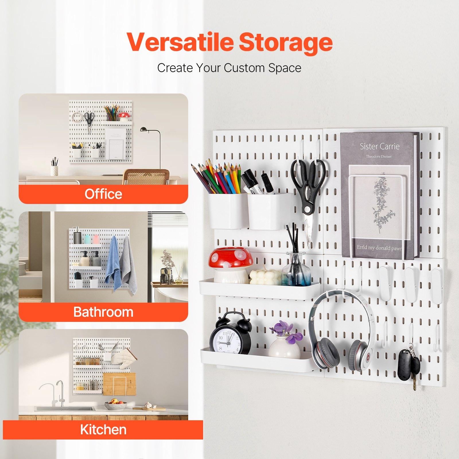 モジュール式プラスチックペグボードウォールオーガナイザーコン - Food Storage Kits のレビューと価格