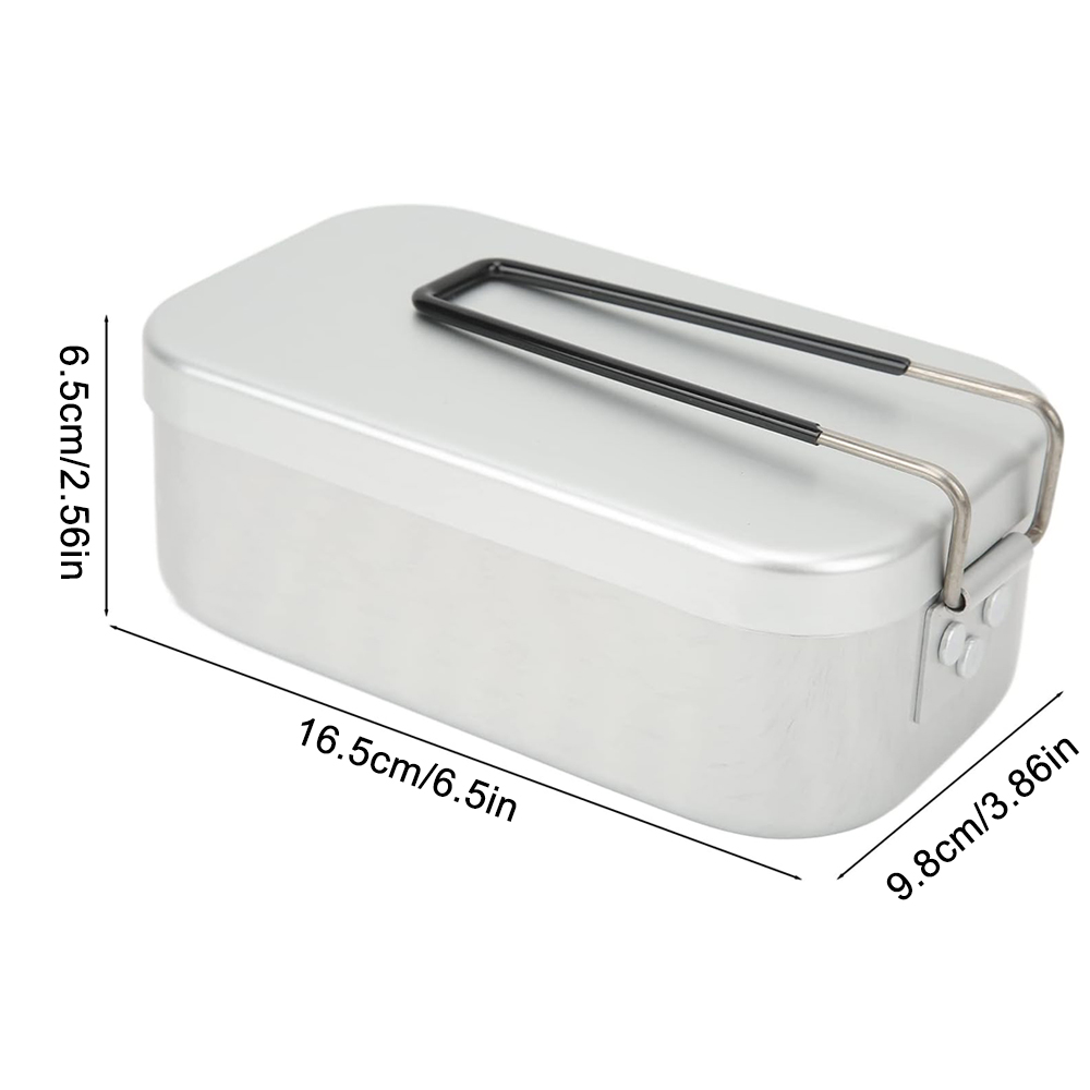800 ミリリットルアルミ弁当箱屋外キャンプ調理器具食器折り - Food Storage Kits のレビューと価格
