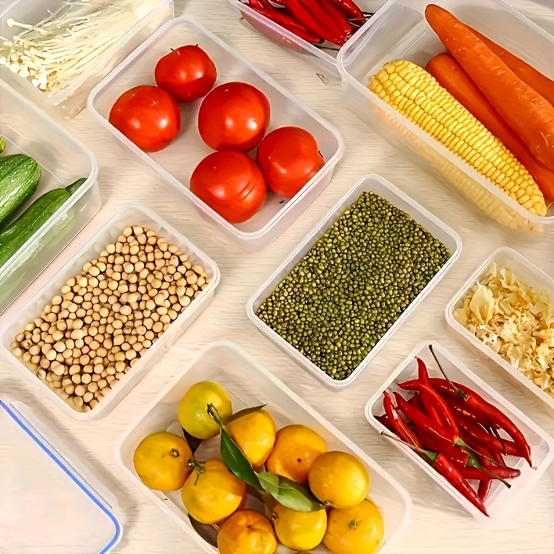 8個セットには、4つの容器と4つの蓋が含まれています。気密食 - Food Storage Cabinet For Kitchen のレビューと価格