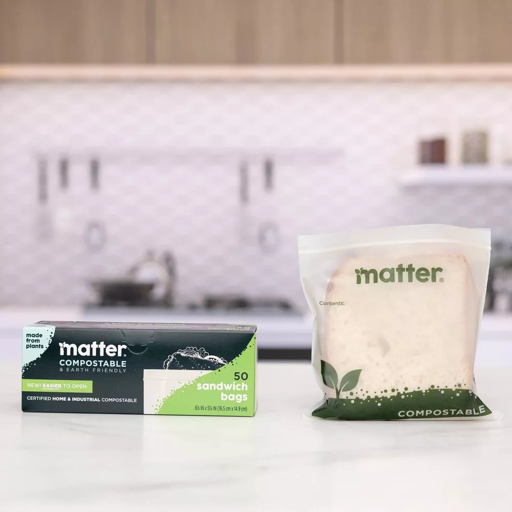 50枚入り堆肥化可能なサンドイッチバッグ、植物由来、家庭用お - Food Storage Plant のレビューと価格