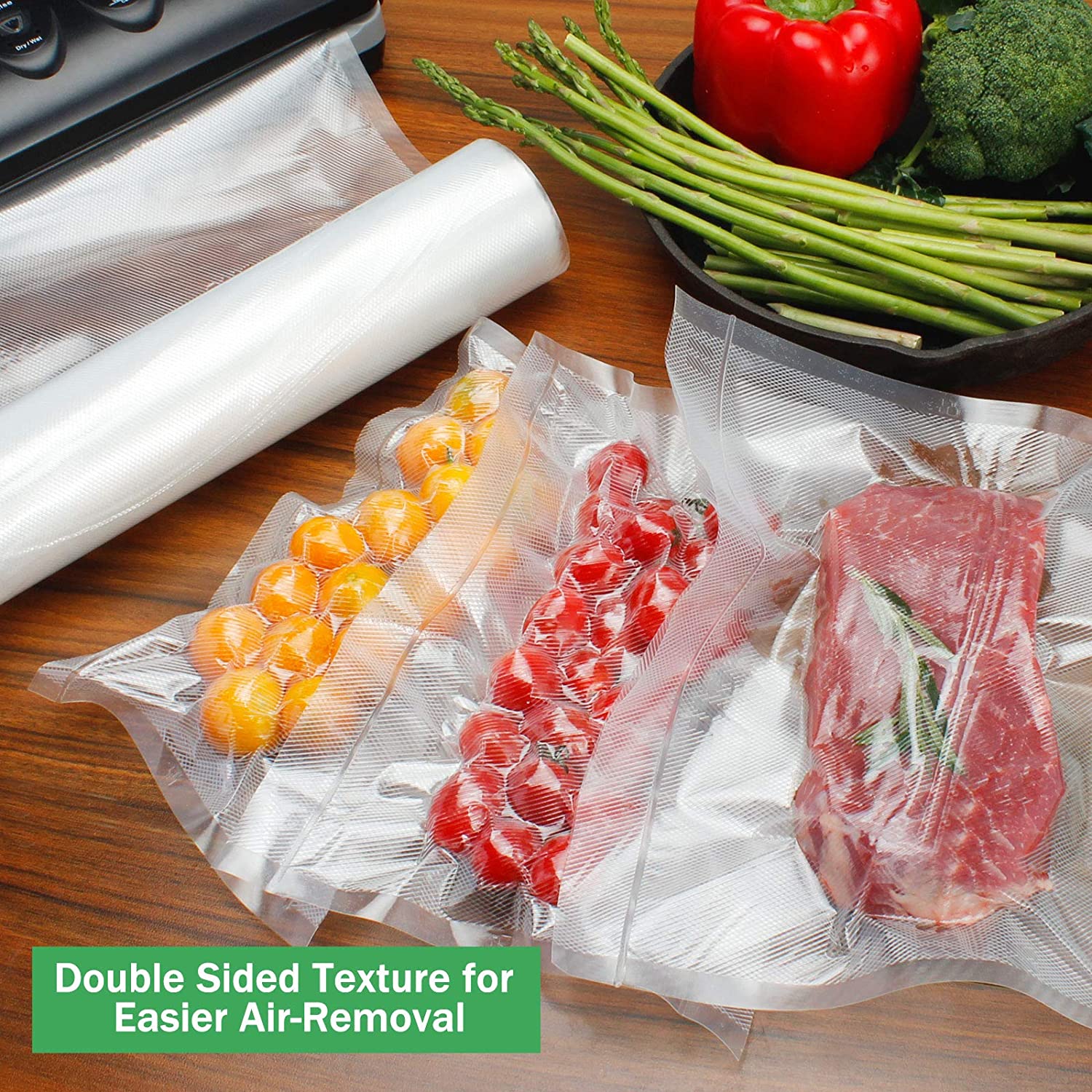 食品用真空袋 真空シーラー 保存袋 真空包装用シーラー - Food Storage Vacuum Sealer Machine のレビューと価格