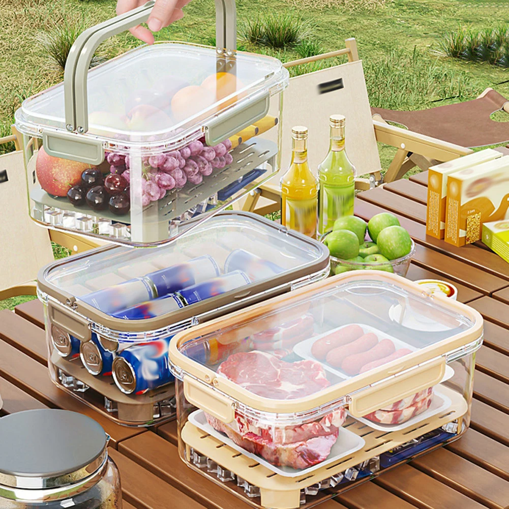 ポータブル食品保存容器 大容量 気密鮮度ボックス 排水プレー - Food Storage Ideas のレビューと価格