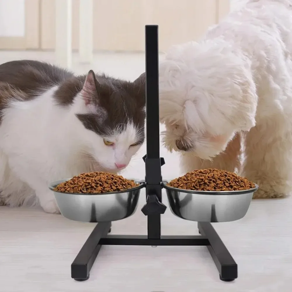 ペット用ウォーターボウル ステンレス製 高さ調節可能 犬用ボ - Storage Tips For Food のレビューと価格