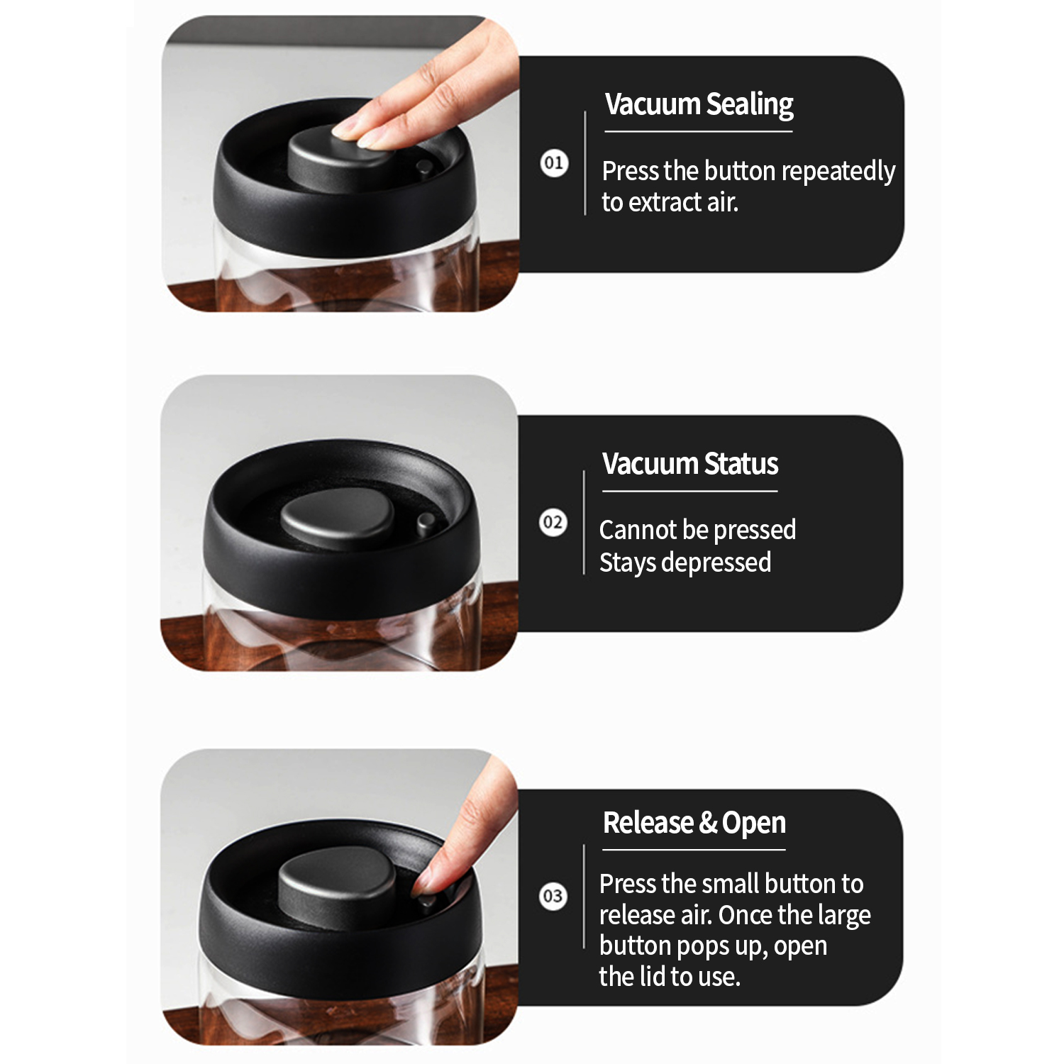 OANKR 真空コーヒーキャニスター 500ml 900ml - Food Storage Ideas のレビューと価格