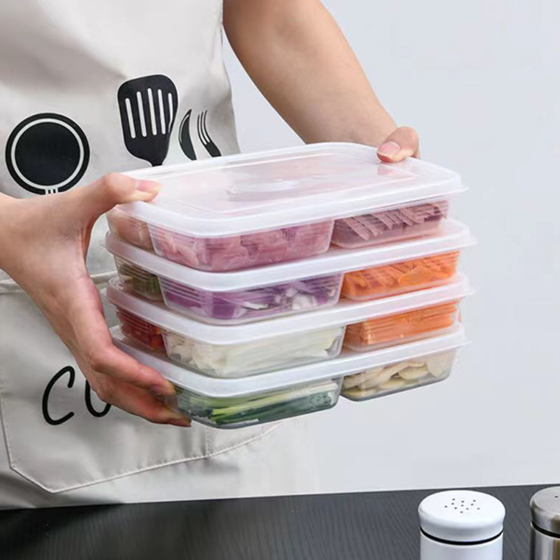 新しい【4グリッドプラスチック収納ボックスポータブルコンパー - Food Storage Ideas のレビューと価格