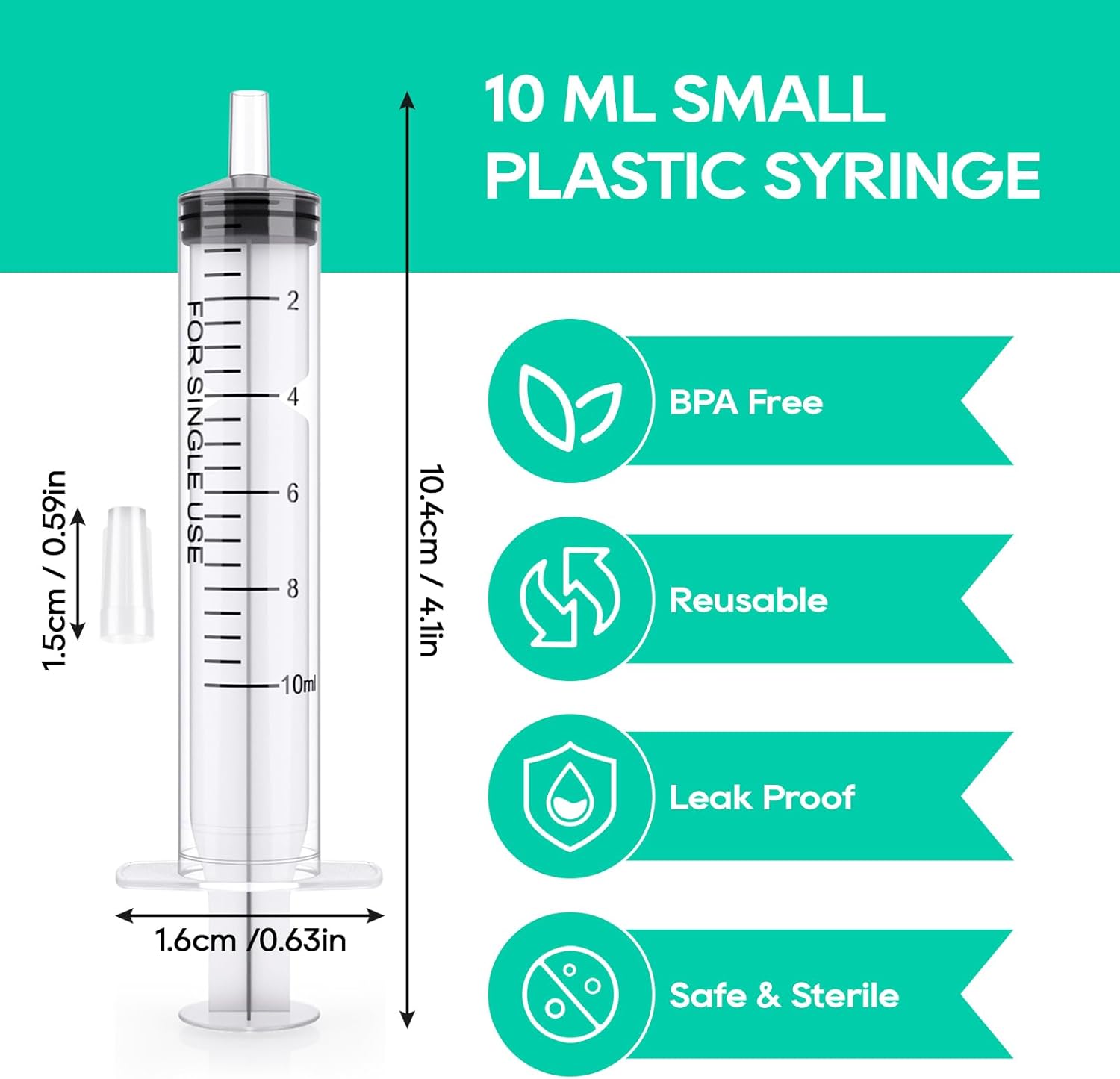 100 パック 50/30/20ml シリンジ プラスチック - Storage Tips For Food のレビューと価格