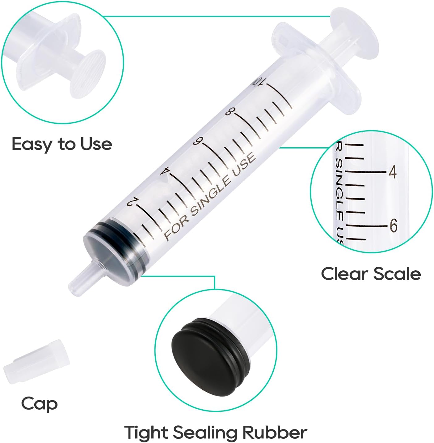 100 パック 50/30/20ml シリンジ プラスチック - Storage Tips For Food のレビューと価格