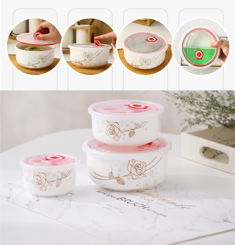 日本の磁器製弁当箱,3個セット,屋内用,温かい料理用,容器付 - Food Storage Kits のレビューと価格