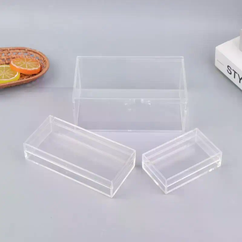 新しい厚みのある長方形アクリル収納ボックス高透明食品ギフト包 - Food Storage Plant のレビューと価格