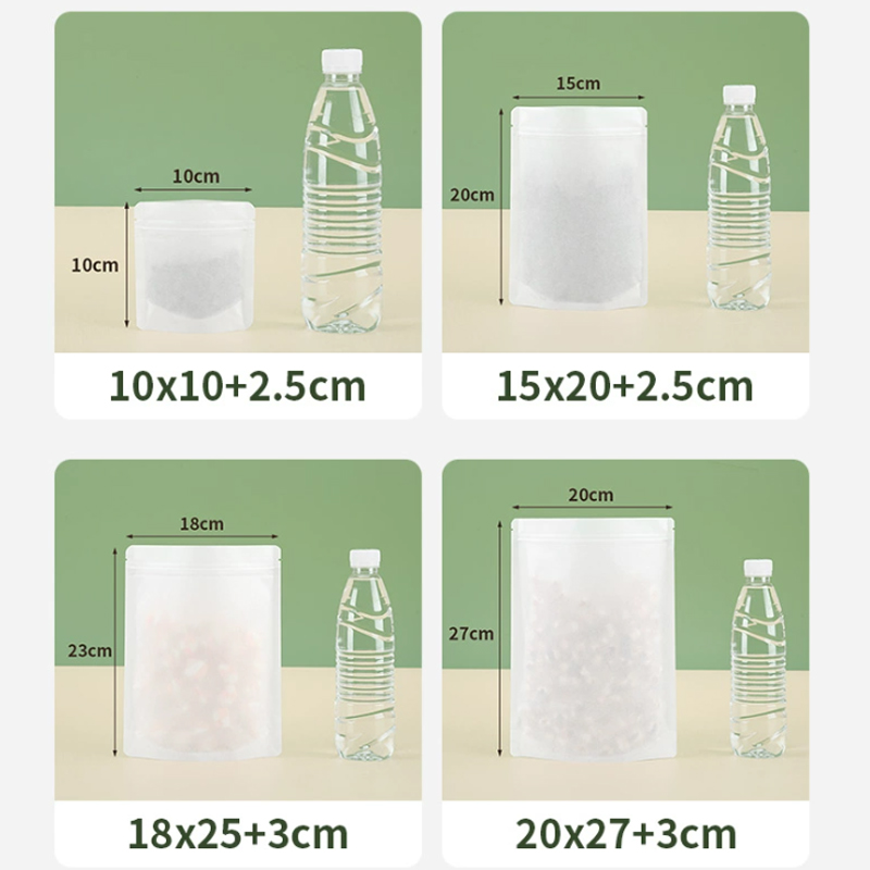 カスタマイズ可能な生分解性クラフト紙ジッパーバッグ、茶葉保存 - Food Storage Plant のレビューと価格