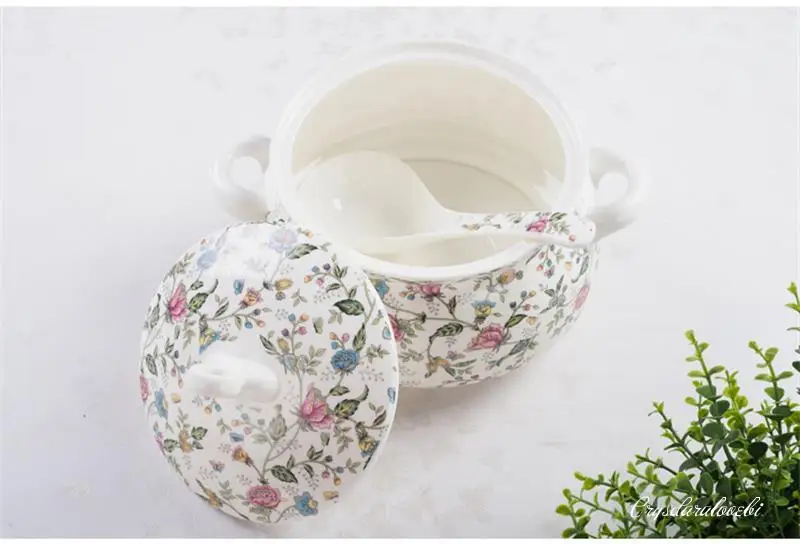 9インチ、ボーンチャイナ製の食品保存用ボウル、クラシックなデ - Food Storage Plant のレビューと価格