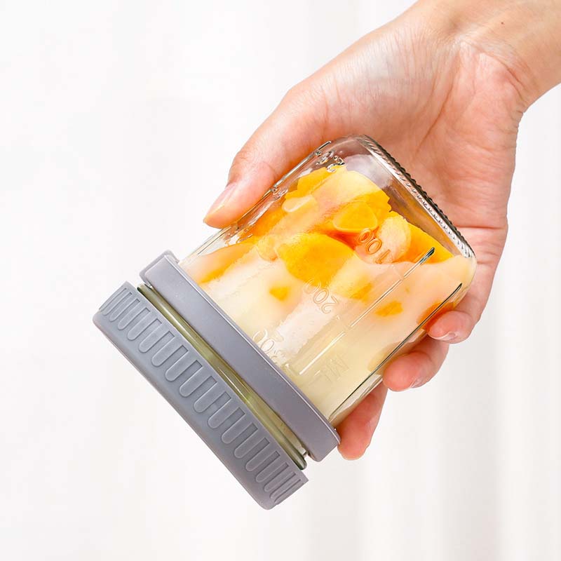 オーバーナイトオーツコンテナ 蓋とスプーン付き ポータブル朝 - Food Storage Tupperware のレビューと価格