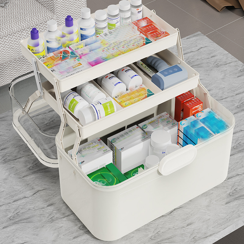 大容量透明蓋付き薬収納ボックス/ディスペンサーボックス -  - Food Storage Cabinet For Kitchen のレビューと価格