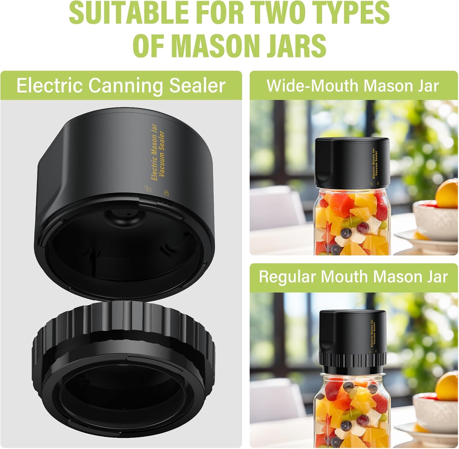 メイソンジャー用電動真空シーラー - Jelife真空シーリ - Food Storage Vacuum Sealer Machine のレビューと価格