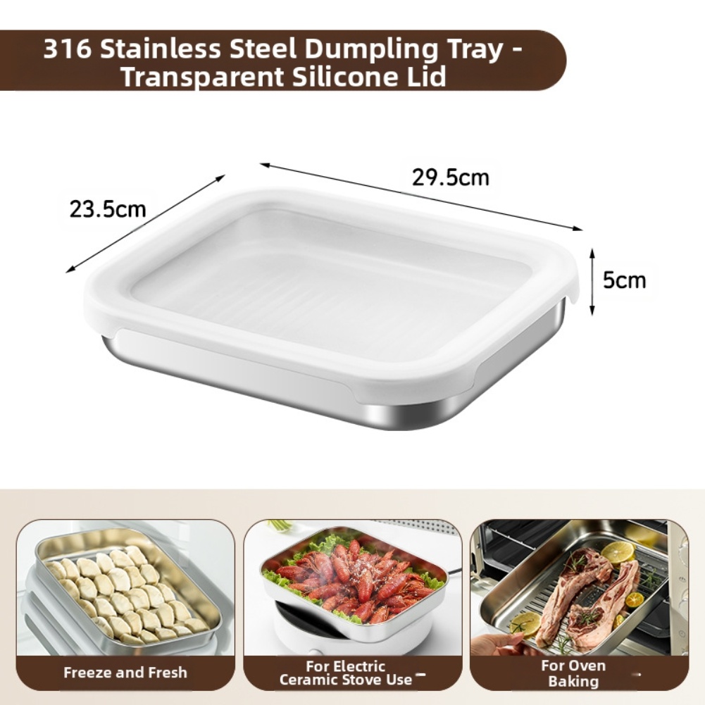 ステンレス製食品保存容器、316シリコン蓋付き、正方形鮮度保 - Food Storage Vegetables のレビューと価格